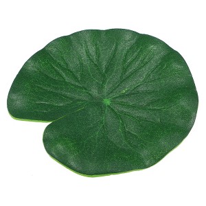 Unique Bargains Artificial Lotus Leaves for Garden Ponds Pool Decoration Green 3.9” 1pcs - 1 of 4