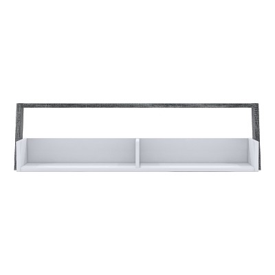 Large Etteridge Two Tone Floating Shelf Gray - miBasics