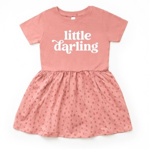 The Juniper Shop Little Darling Toddler Dress - 3T - Mauve Spot - 1 of 4