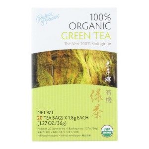 Prince Of Peace Organic Green Tea - 1 Box/20 Bags - 1 of 4