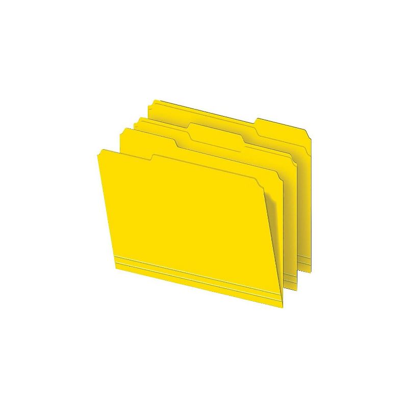 Staples Colored Top-Tab File Folders 3 Tab Assorted Colors Letter Size 24/PK TR285130/285130, 5 of 8