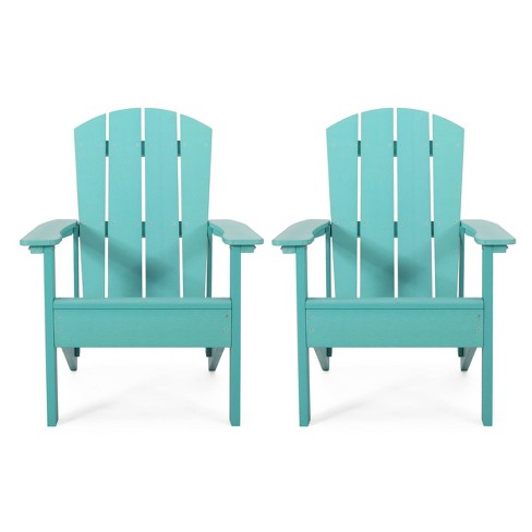 Plastic adirondack chairs discount teal