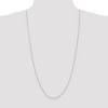 Black Bow Jewelry 0.9mm, 14k White Gold, Round Snake Chain Necklace - 2 of 4