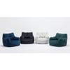 Soft Velvet Fabric Bean Bag Chair Filled With Memory Sponge,Ivory - 3 of 4