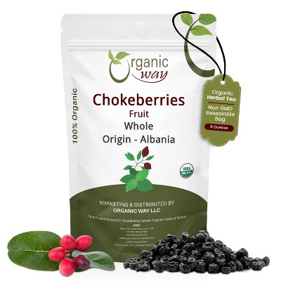 Organic Way Chokeberries Fruit Whole 8 Oz