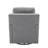 WOVENBYRD Swivel Glider Club Chair Gray: Enclosed Ball-Bearing, Polyester Upholstery, No Assembly Required - 3 of 4