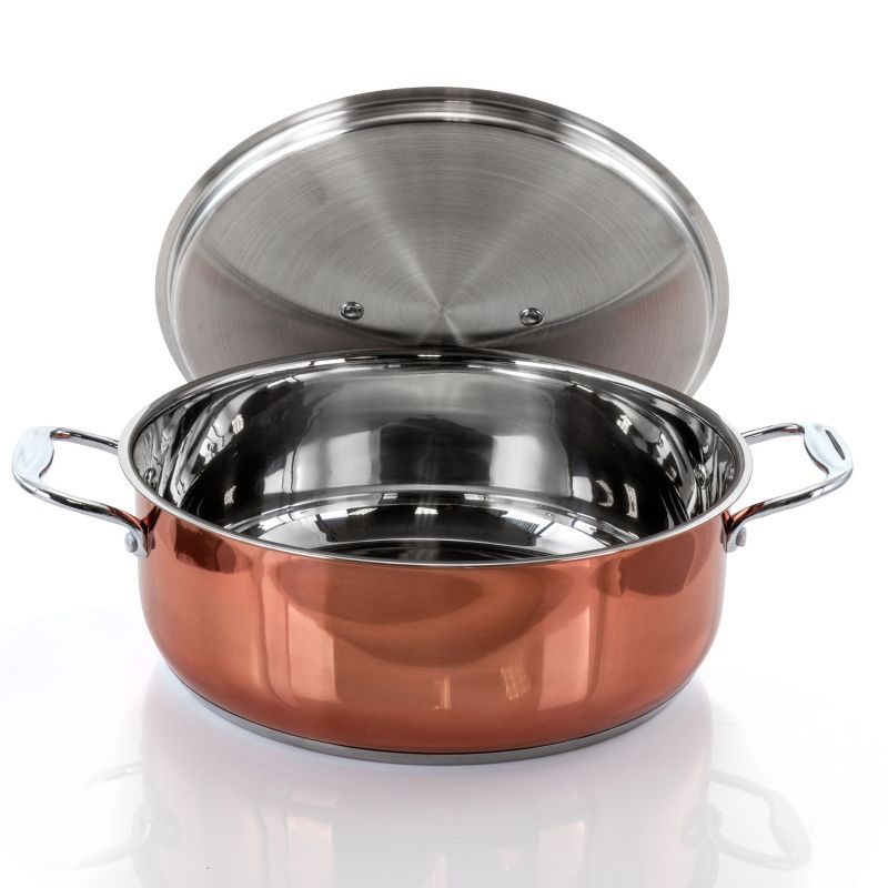 Better Chef 10 Quart Stainless Steel Low Pot in Copper, 3 of 10