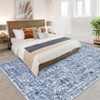 Vintage Distressed Area Rug Washable Living Room Rug Soft Non Slip Floor Carpet for Dining Room Home Office - 2 of 4