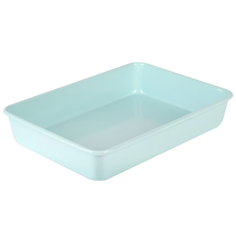 Martha Stewart Everyday 9in x 13in Carbon Steel Nonstick Rectangular Baking Pan in Turquoise, 1 of 6