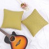 PiccoCasa Lattice Pattern Decorative Throw Pillow Cover for Couch Sofa 2 Pcs - 3 of 4