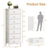 Furnulem 7-Drawer Tall Dresser, Industrial Fabric Storage Tower with Steel Frame for Bedroom, Closet, or Entryway, Black Oak - 3 of 4