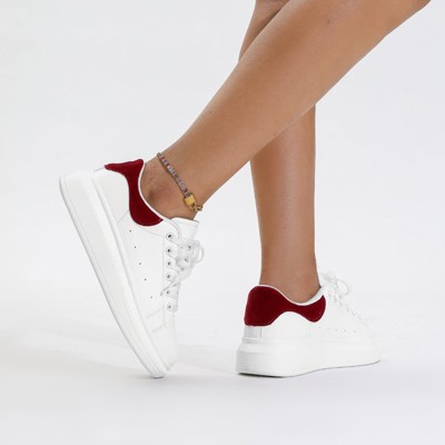 Женские кроссовки BERNESS Women's Holly Lace-Up Platform Sneakers Leopard 9 — фото 5
