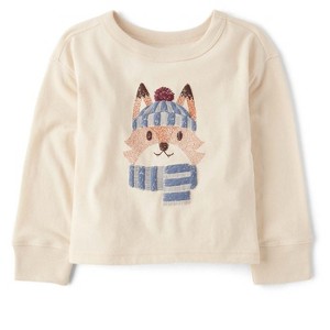 The Children's Place Baby Boys Long Sleeve Puff Print Fox Graphic Tee - 1 of 3
