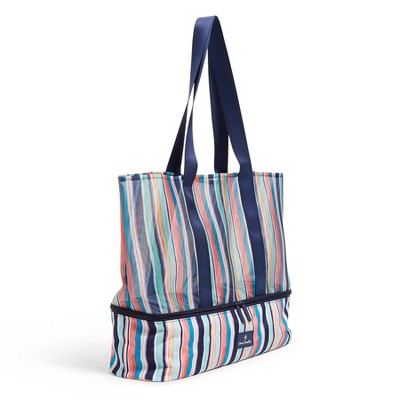 Vera Bradley Women's Outlet Mesh Dual Compartment Tote Bag Cabana Stripe — фото 2
