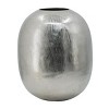 NicBex Aluminum/Ceramic Chisel Flower Vase, Muilt Sizes Short Round Metallic Decorative Vase for Tabletop, Living Room - 4 of 4