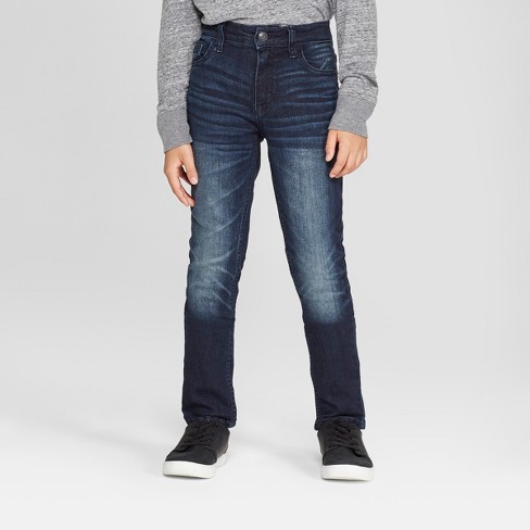 Kids Soft Wear Distressed Slim Jeans with Washwell ™