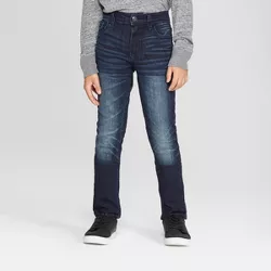 Boys' Skinny Fit Jeans - Cat & Jack™ Medium Blue 5