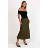 Petal and Pup Womens Nellie Satin Midi Skirt - 3 of 4