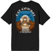 Garfield Cat Cowboy Men's Black Double-Sided Short Sleeve Tee - 2 of 3