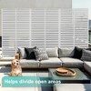 TUYOHW Metal Privacy Screen Outdoor, Decorative Privacy Panels, Freestanding Privacy Screen for Patio, Garden, Pool (White Square) - 4 of 4