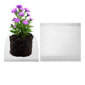 Unique Bargains Plant Root Protector 304 Stainless Steel Durable Reusable Wire Mesh Garden Netting 10 x 9 Inch Black 2 Packs - 1 of 4