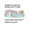 INSPIRE CHIC Women's Clear Transparent Square Buckle Waist Belts - 3 of 4