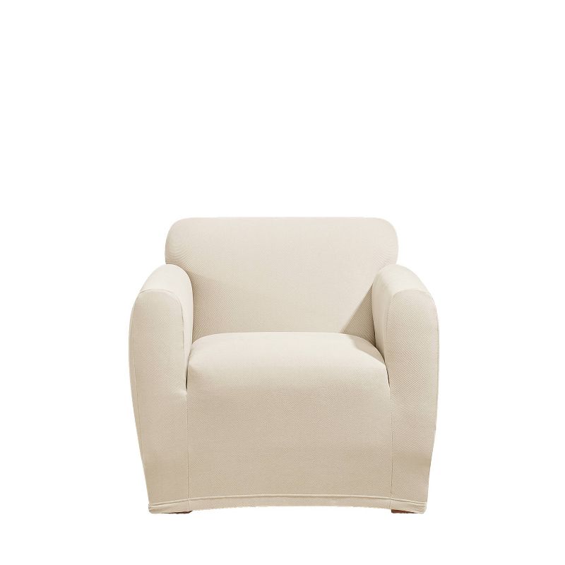 Stretch Morgan Chair Slipcover Ivory - Sure Fit, 3 of 4