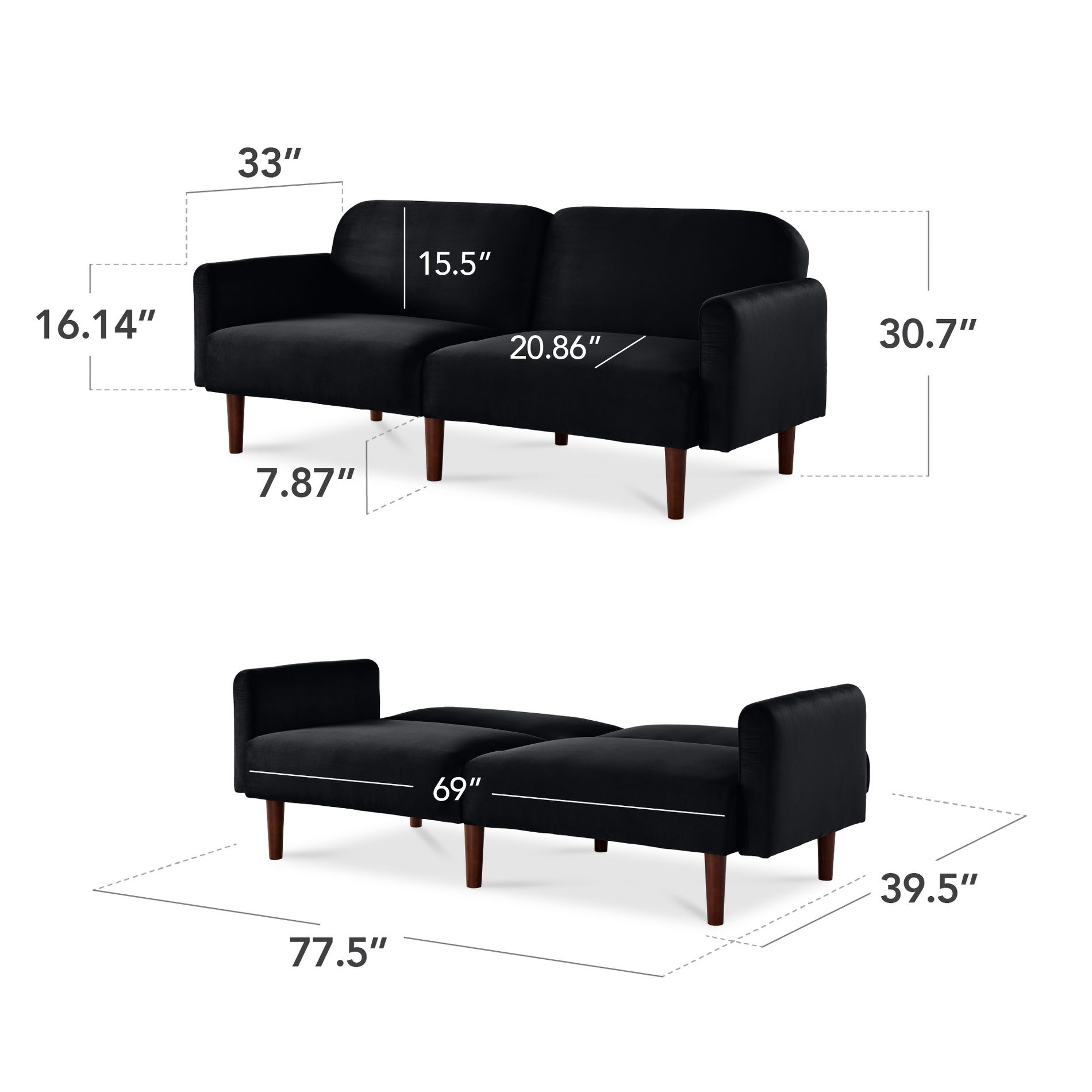 Best Choice Products Convertible Futon