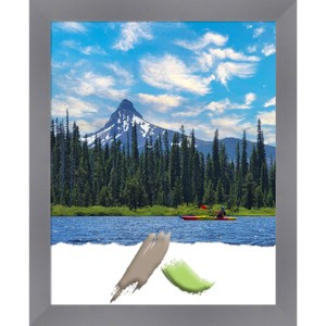 16"x20" Edwin Wood Picture Frame for Wall Display, Modern Design - Amanti Art: Includes Sawtooth Hanger - 1 of 4