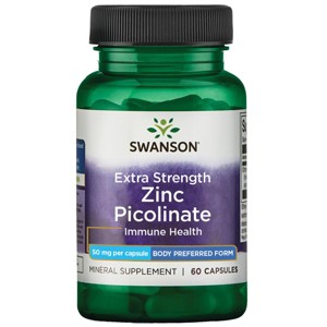 Swanson Extra Strength Zinc Picolinate - Body Preferred Form 50 mg 60 Caps. - 1 of 2