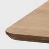 Lirago Solid Wood 67" Rectangular Dining Table for 6 People Nordic Style Natural - 4 of 4