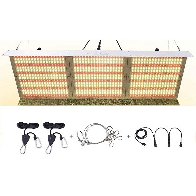 Carambola FS023DMC 4 x 4 Foot 6000 Watt LED Commercial Hydroponics Grow Light Full Spectrum 3500K Sun Lamp with Waterproof Nano Coating