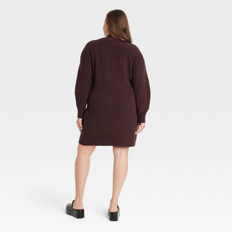 Women's Long Sleeve Sweater Dress - A New Day™, 3 of 11