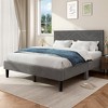 CSBDHome Upholstered Bed Frame with Headboard - 2 of 4