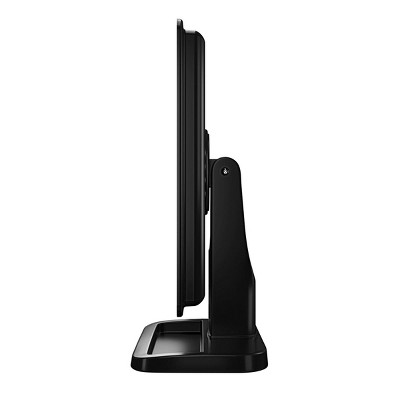 Black Rectangular LED Magnifying Makeup Mirror with Built-In Speaker