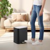 Trash Can, Stainless Steel Garbage Can With Soft-Close Lid, Foot Pedal, Removable Inner Basket - 4 of 4