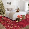 Christmas Snowflake Area Rug Xmas Washable Hallway Long Rugs Non Slip Low Pile Kitchen Carpet Indoor Floor Cover For Bedroom Living Room Dining Room - 4 of 4