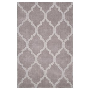 nuLOOM 100% Wool Hand Tufted Maybell Area Rug - Gray (5