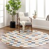 Hauteloom Alie Gray Checkered Washable Area Rug - 2 of 4
