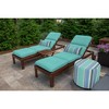 Casual Cushion Solid Sunbrella Fabric 1-Piece Outdoor Chaise Cushion, 22.5"W x 74"L - 2 of 4