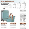 3pcs Hardshell Luggage Sets, 20/24/28 IN Suitcase with 2 Bags, TSA Lock, Spinner Wheels -ModernLuxe - 3 of 4