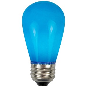 Northlight Pack of 25 Opaque LED S14 Blue Christmas Replacement Bulbs - 1 of 4