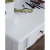 Wooden Vanity Make Up Table and Stool Set, White - 4 of 4