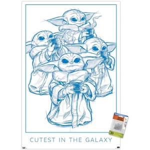 Trends International Star Wars: The Mandalorian: Grogu Moments - Cutest Unframed Wall Poster Prints - 1 of 4