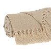 Parkland Collection,Transitional Herringbone Beige Rectangle 50" X 60" Throw - 3 of 4