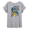 Women's - Marvel - Wolverine Comic Book Panels Oversized Graphic T-Shirt - 2 of 4