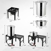 Winado 30QT Turkey Fryer and 10QT Fish Fryer Kit with Propane Stove and Foldable Side Table - 2 of 4