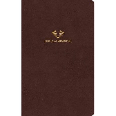 Rvr 1960 Biblia del Ministro, Caoba Fino Piel Fabricada - by  B&h Español Editorial (Leather Bound)