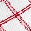 T-fal Coordinating Flat Waffle Weave Dish Cloth  Eight Pack  Red - 3 of 4