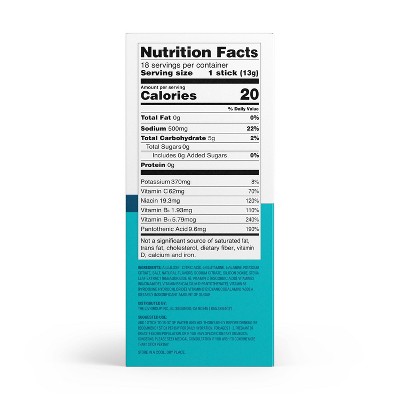 Liquid I.V. Sugar Free Hydration Multiplier Powder Electrolyte Drink Mix - Lemon Lime - 18ct